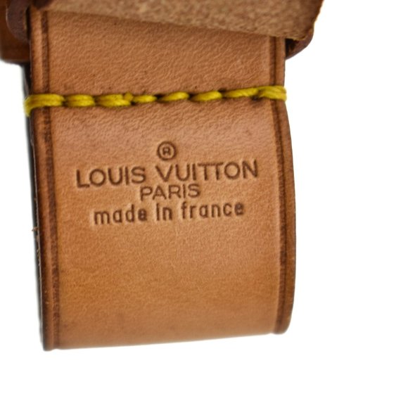 LOUIS VUITTON Tan Leather Luggage Tag & Keepall rq - Picture 6 of 6